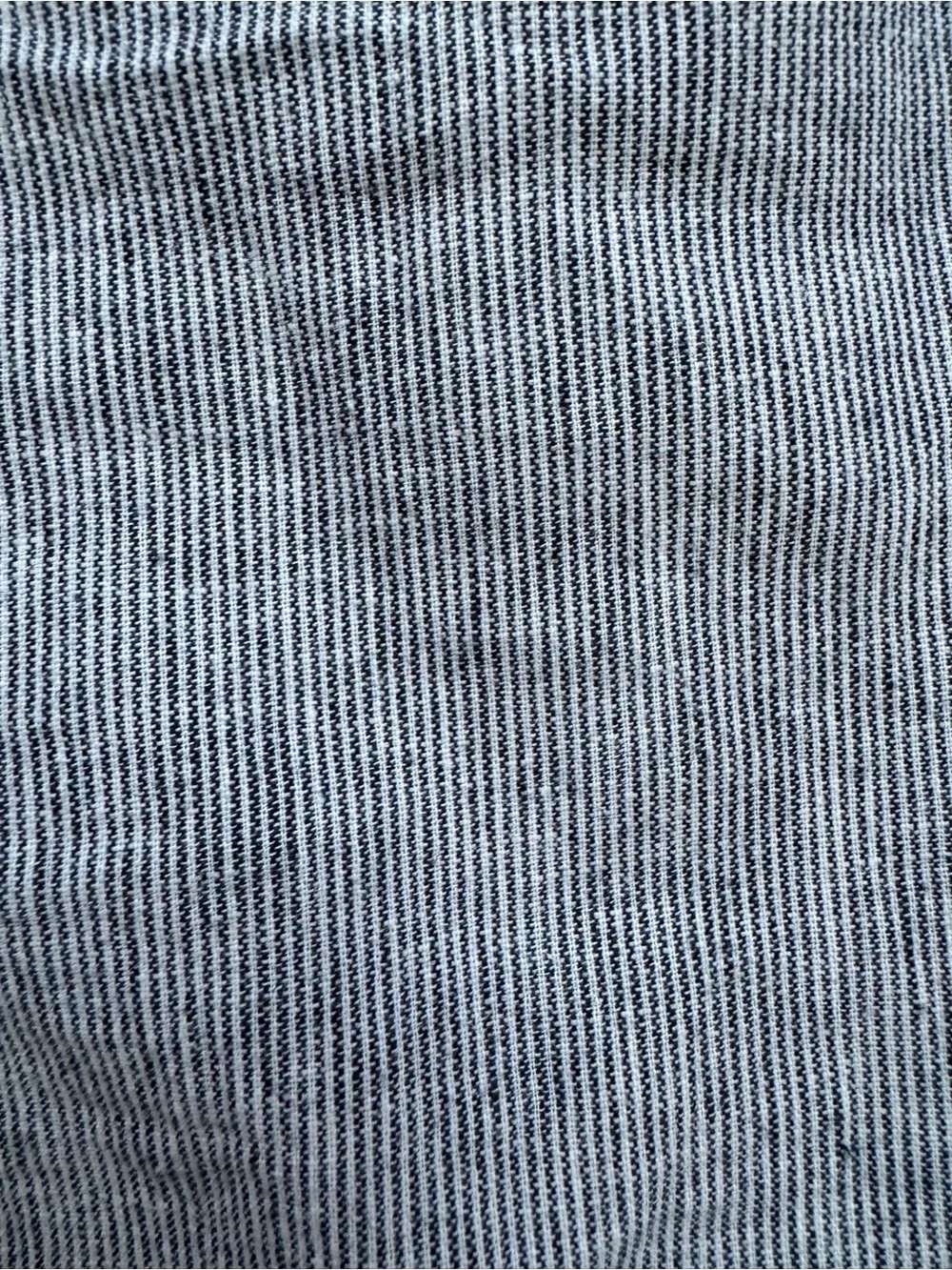 Michael Kors Blue White Stripe Linen Cotton Blend Pull-On Shorts Size Large